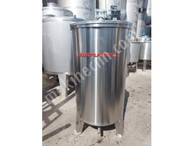 1 M3 Paslanmaz Karıştırıcı Kazan Krom 304 Kaliteli Tank Kimyasal Mikser