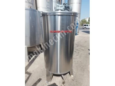 1 M3 Paslanmaz Karıştırıcı Kazan Krom 304 Kaliteli Tank Kimyasal Mikser