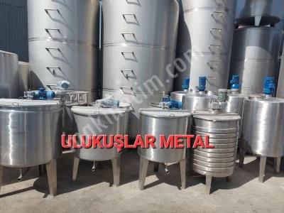 Paslanmaz Gıda Kimya Karıştırıcı Mikser Kazanlar Isıtmalı Cidarlı Sabun Serpantinli Kazan