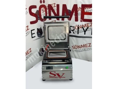 Sönmez Sv 350 Manuel Tekli Kase Tabak Kapatma Makinesi Paslanmaz