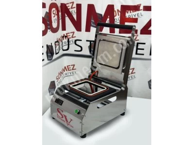 Sönmez Sv 350 Manuel Tekli Kase Tabak Kapatma Makinesi Paslanmaz