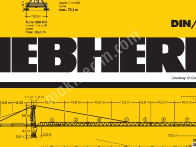 Satılık Kule Vinç - Potain, Liebherr