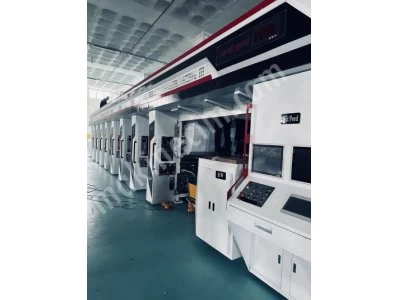 Rotogravür Tifdruk 8 Renkli Baskı Makinesi