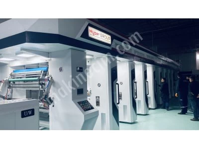 Rotogravür Tifdruk 8 Renkli Baskı Makinesi