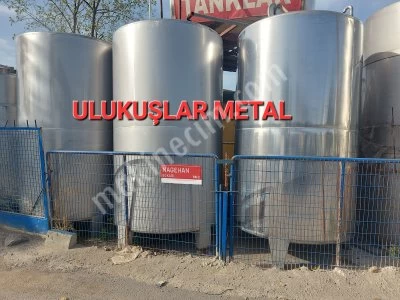 2.El Paslanmaz Gıda Kimya Depolama Stok Tankları Kimya Gıda Tankı