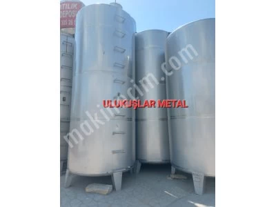 Paslanmaz Krom Depolama Stok Tankları Satılık Gıda Kimya Kozmetik Tank Kazan