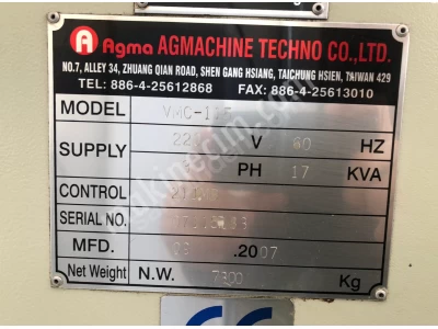Agma Vmc1150 Bakımlı 10.000Rpm