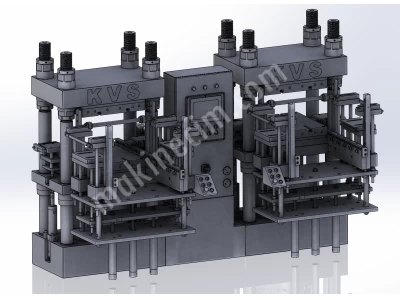 200Ton Çift / İkili Kauçuk Presi 2Rt/3Rt/4Rt