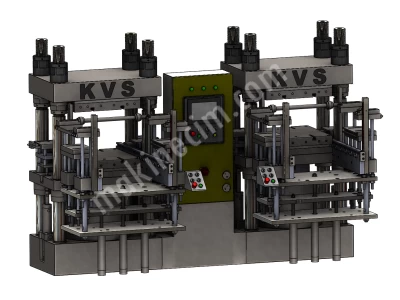 200Ton Çift / İkili Kauçuk Presi 2Rt/3Rt/4Rt