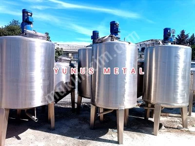 Paslanmaz Karıştırıcı Mikser Depolama Tankları