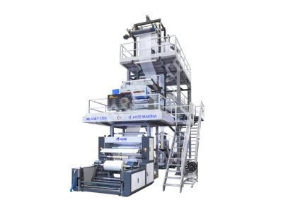 Extruder Film Bodinoz Makinası 1300 Mm Aba Döner Kule Non Stop