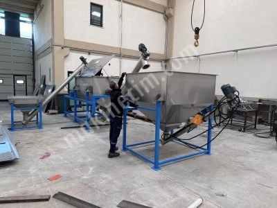 Plastik Granül Karıştırıcı ve Manuel Dolum Sistemi