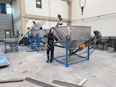 Plastik Granül Karıştırıcı ve Manuel Dolum Sistemi