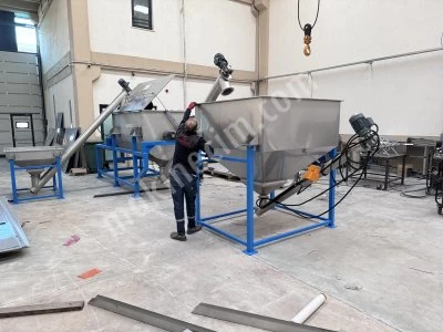 Plastik Granül Karıştırıcı ve Manuel Dolum Sistemi