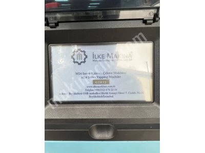 İlke Makina'da M24 Servo Kılavuz Çekme Makinası Soğutma Sistemli