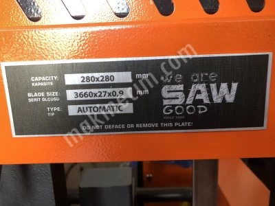 İlke Makina'dan Dispa D-O 280 Otomatik Sütunlu Şerit Testere
