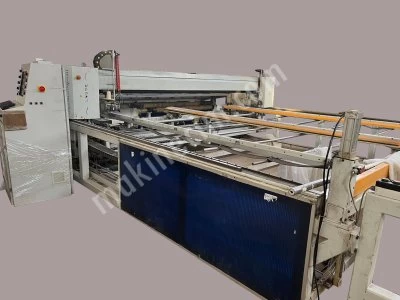 Elektroteks Çift Kafa Çift Kasnak Rulo Besleme Kapitone Makinası