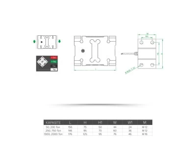 Fl9 Platform Tipi Yük Hücresi