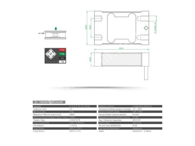 Fl6 Platform Tipi Yük Hücresi