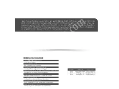 Bbh Canlı Hayvan Kantarı