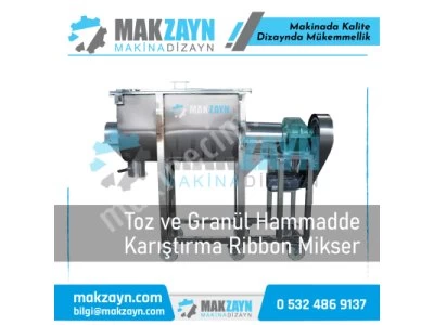 Hammadde Karıştırma Ribbon Mikser