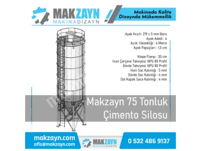 Makzayn 75 Tonluk Çimento Silosu