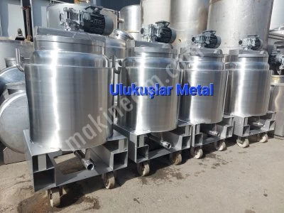 100 Kg Isıtmalı Karıştırıcı Mikser Tekerlekli Paslanmaz Kazan