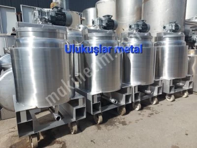 100 Kg Isıtmalı Karıştırıcı Mikser Tekerlekli Paslanmaz Kazan