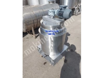 100 Kg Isıtmalı Karıştırıcı Mikser Tekerlekli Paslanmaz Kazan