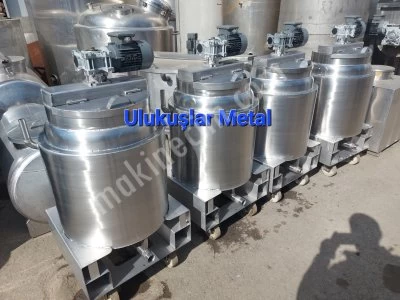 100 Kg Isıtmalı Karıştırıcı Mikser Tekerlekli Paslanmaz Kazan