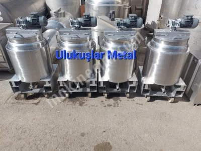 100 Kg Isıtmalı Karıştırıcı Mikser Tekerlekli Paslanmaz Kazan