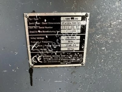 Kesmak Kme 280 Plc Kontrollü Tam Otomatik Şerit Testere