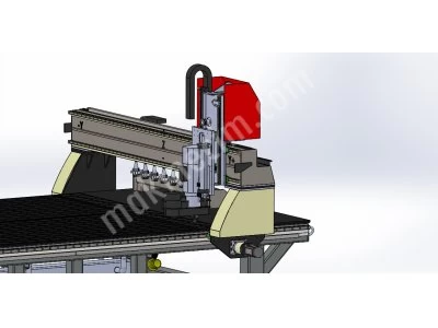 Otomatik Takım Değiştiren Vakumlu Cnc Router Ahşap İşleme Makineleri