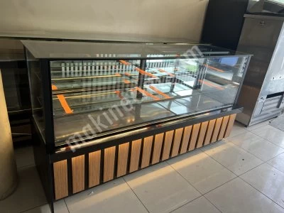 Pastane Ekler Kuru Pasta Yaş Pasta Tatlı Çikolata Vitrin Dolabı