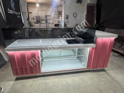 Pastane Ekler Kuru Pasta Yaş Pasta Tatlı Çikolata Vitrin Dolabı