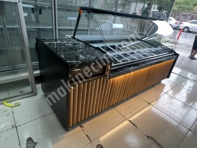 Kumpir Waffle Meze Soğutmalı Vitrin Dolabı