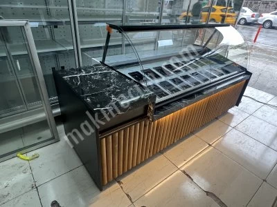 Kumpir Waffle Meze Soğutmalı Vitrin Dolabı