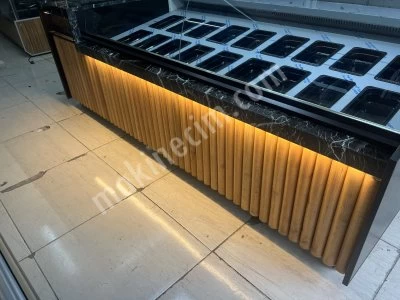 Kumpir Waffle Meze Soğutmalı Vitrin Dolabı