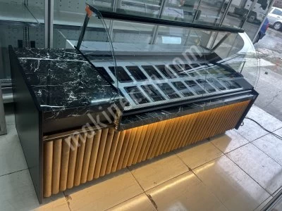 Kumpir Waffle Meze Soğutmalı Vitrin Dolabı