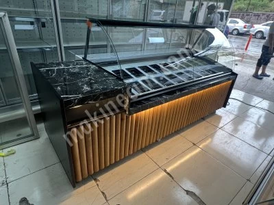 Kumpir Waffle Meze Soğutmalı Vitrin Dolabı