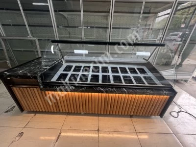 Kumpir Waffle Meze Soğutmalı Vitrin Dolabı