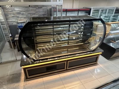 Pastane Ekler Kuru Pasta Yaş Pasta Tatlı Çikolata Yuvarlak Saat Dolabı