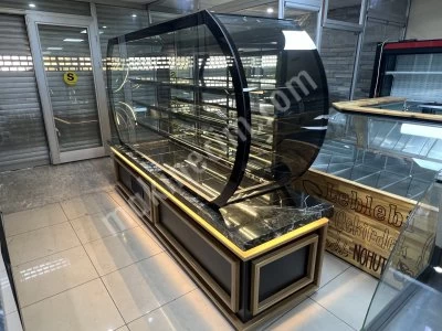Pastane Ekler Kuru Pasta Yaş Pasta Tatlı Çikolata Yuvarlak Saat Dolabı