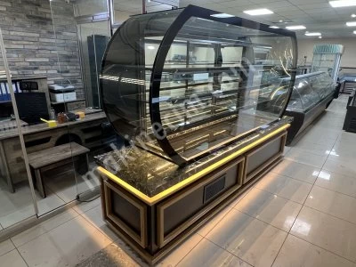 Pastane Ekler Kuru Pasta Yaş Pasta Tatlı Çikolata Yuvarlak Saat Dolabı