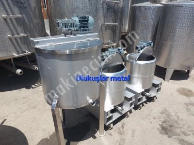 150 Litre Krom Karıştırıcılı Tank Deterjan Kazanı Kimya Gıda Tankı