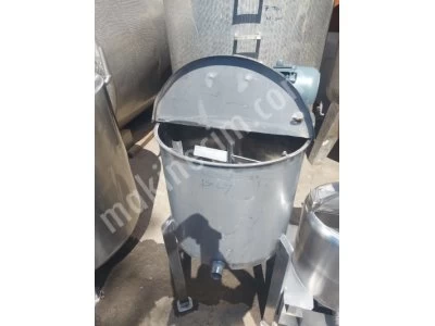 150 Litre Krom Karıştırıcılı Tank Deterjan Kazanı Kimya Gıda Tankı