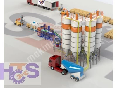 8H/100T Kapasiteli Full Otomatik Yapı Kimyasalları Üretim Tesisi