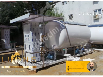 Lpg Storage Tank Trailer Truck Camion Remorque Réservoir Gpl Carrousel De Remplıssage De Tubes Gpl
