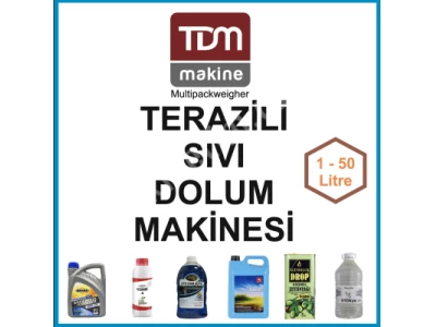 Terazili Sıvı Dolum Makinesi ( Zeytinyağı, Sıvı Zirai İlaç Dolum Makinesi)