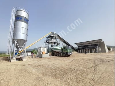120 M3 Sabit Beton Santrali Yüksek Kapasite ve Kalite
